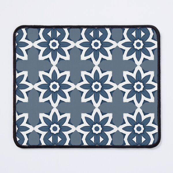Item preview, Blue Floral Tiles designed and sold by Lily-and-Lyle.