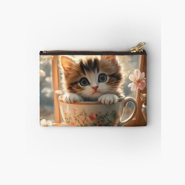 Item preview, Teacup Kitten Delight designed and sold by AI-Only Creations.