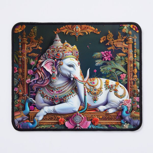 Item preview, Indian unicorn in an exotic garden designed and sold by Collection de trésors .