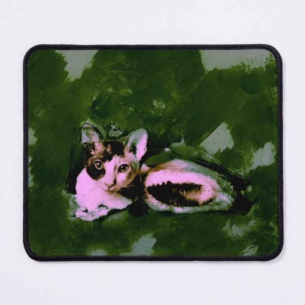 Item preview, DUSTY TURQUOISE, DUSTY ROSE, AND GREEN CORNISH-REX IN LEAVES AND GRASS designed and sold by Most1234.