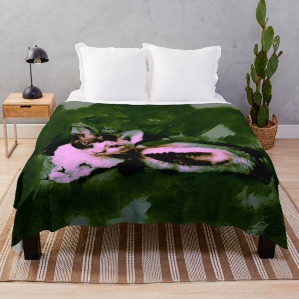 Item preview, DUSTY TURQUOISE, DUSTY ROSE, AND GREEN CORNISH-REX IN LEAVES AND GRASS designed and sold by Most1234.