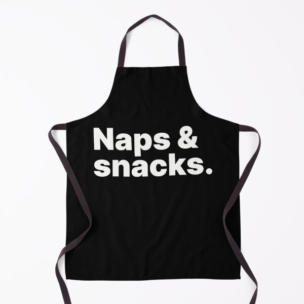 Item preview, Naps & snacks | Food and drink - white text designed and sold by ThingsOnTees.