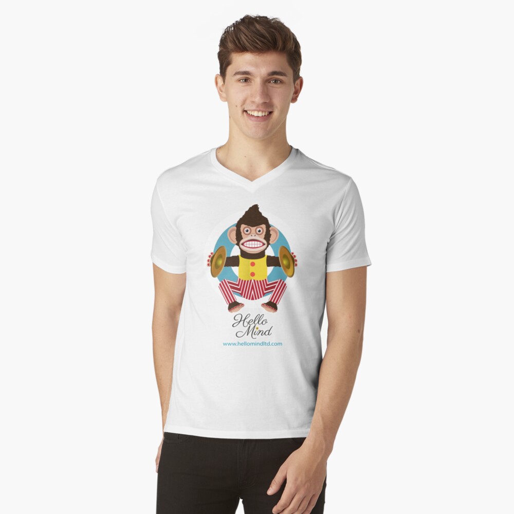 Item preview, V-Neck T-Shirt designed and sold by HelloMind.