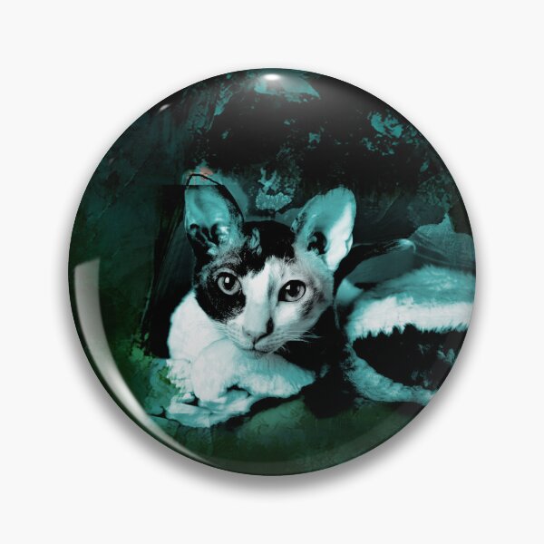 Item preview, DARK TEAL, DARK GREEN, SAGE GREEN, WATER BLUE, PALE BLUE AND LIGHT ROSE PINK CORNISH-REX IN LEAVES AND GRASS designed and sold by Most1234.