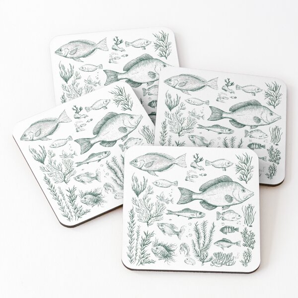 Item preview, Vintage Fish Pattern designed and sold by YalenArt.