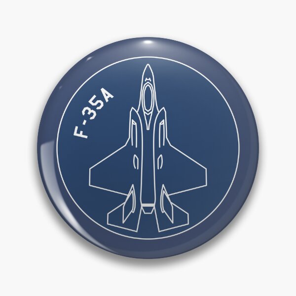 Item preview, F-35A American Jet Plane Badge designed and sold by MilitaryMart.