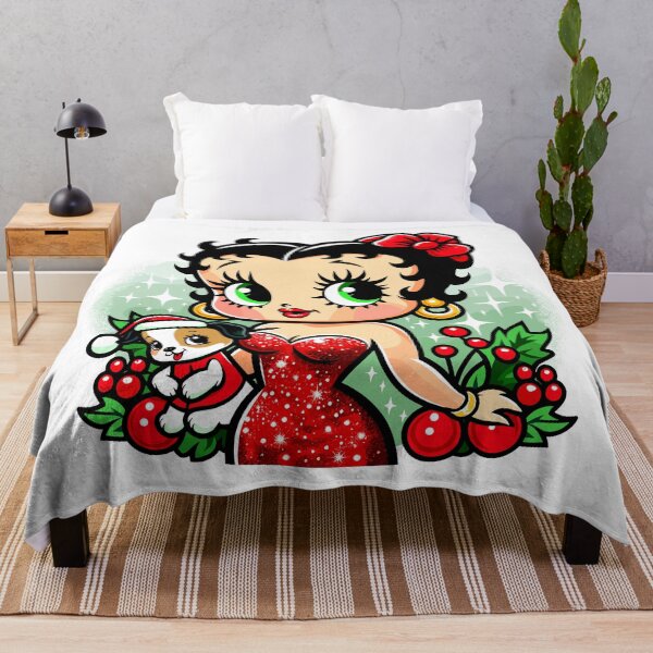 Artikelvorschau, Betty Boop und ihr Welpen-Weihnachtsdesign! entworfen und verkauft von Artbyminga.