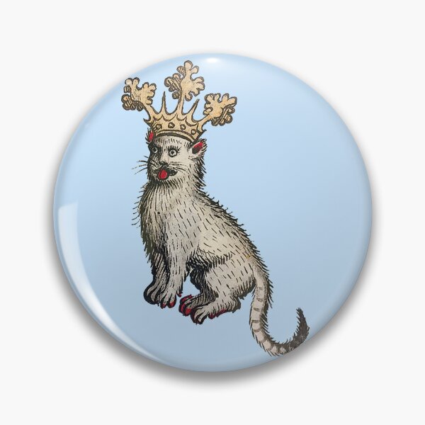 Item preview, Ugly medieval cat - derp cat with crown designed and sold by Grey House.
