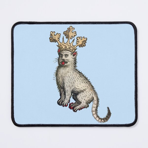 Item preview, Ugly medieval cat - derp cat with crown designed and sold by Grey House.