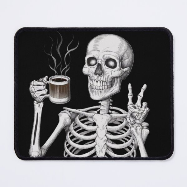 Item preview, Coffee loving skeleton designed and sold by luna--design.