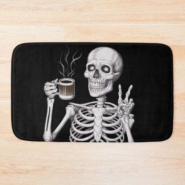 Item preview, Coffee loving skeleton designed and sold by luna--design.