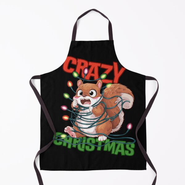 Item preview, Crazy Christmas: Frustrated Squirrel Tangled in Holiday Lights designed and sold by ARTReMi.
