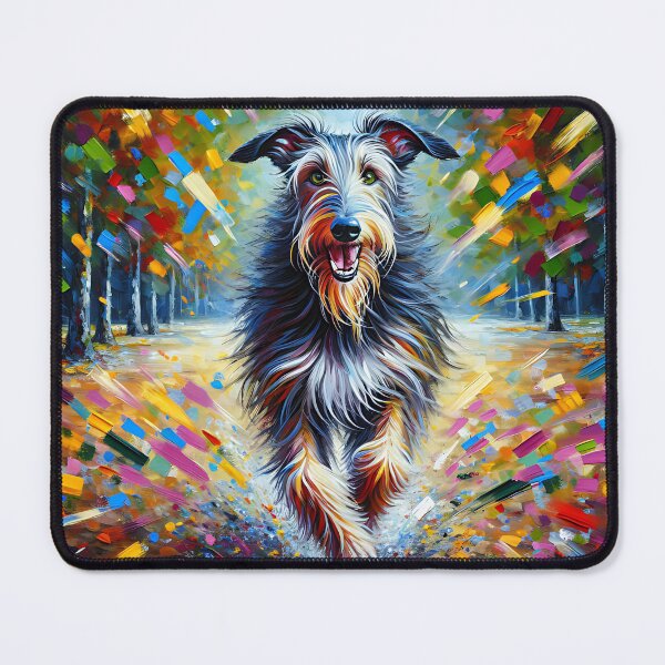 Item preview, Scottish Deerhound Dog Portrait Acrylic Art Print Pet Portrait Gifts for Dog Lovers designed and sold by Puppy Puzzles Plus.