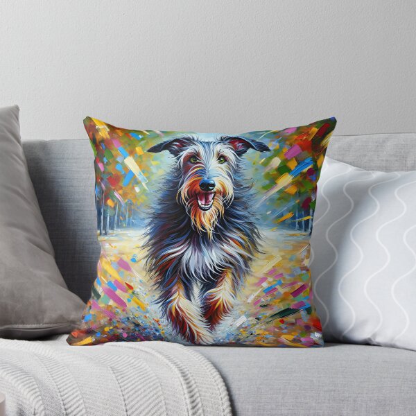 Item preview, Scottish Deerhound Dog Portrait Acrylic Art Print Pet Portrait Gifts for Dog Lovers designed and sold by Puppy Puzzles Plus.