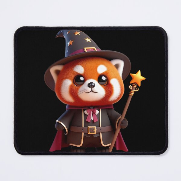 Item preview, Kawaii Red Panda in a Wizard Costume designed and sold by inurey.
