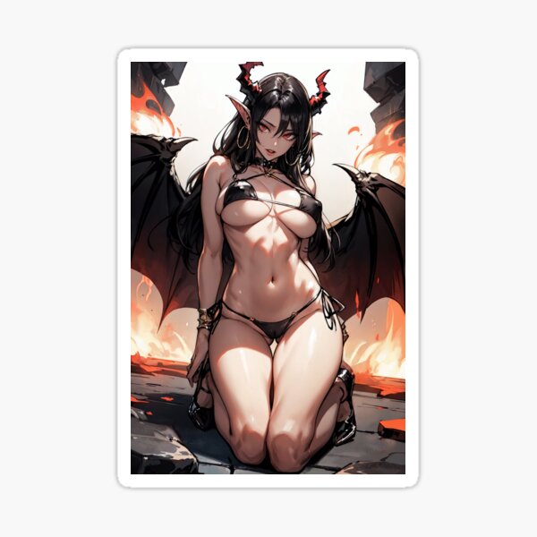 Item preview, Devil waifu-Turn up the heat designed and sold by FantasyWaifus.