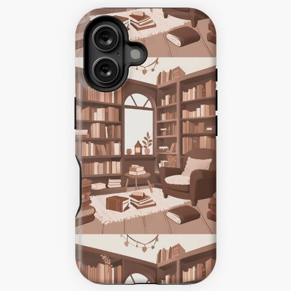 Item preview, Cozy Chocolate Brown Library designed and sold by Wildflowerfae.