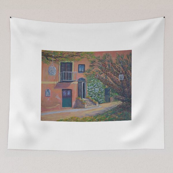 Item preview, Oil painting - Vacation House in Sicily 40 x 50 cm ( 16" x 20" ) designed and sold by Igor Pozdnyakov.