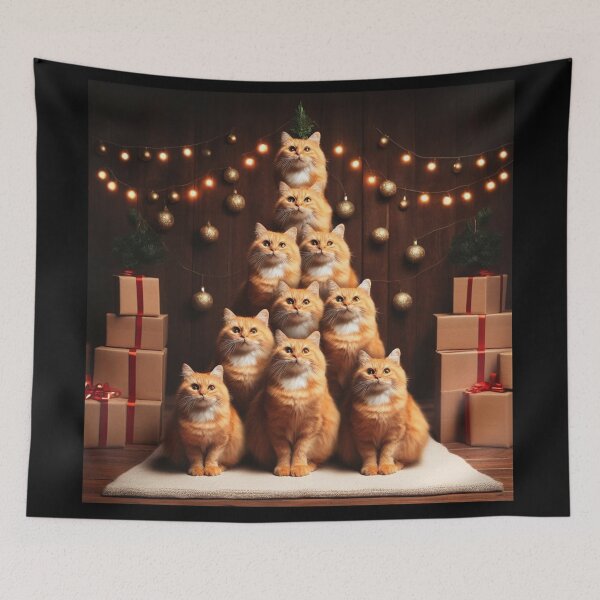 Item preview, Cat Christmas Tree designed and sold by JALNERVION SHOP.