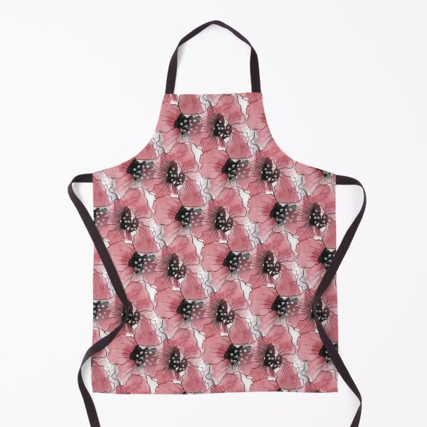 Item preview, Watercolor and Ink Floral Abstract Pattern in Red designed and sold by Artistestella.