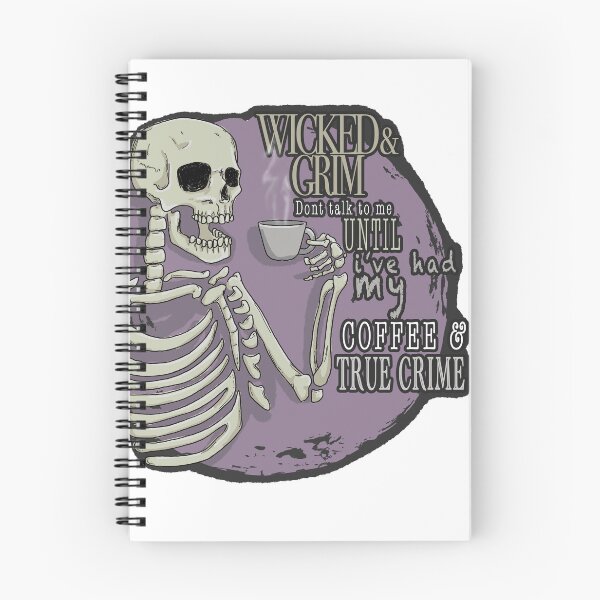 Item preview, Coffee & True Crime designed and sold by wickedandgrim.