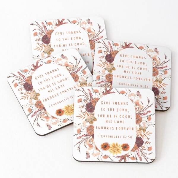 Item preview, "Give Thanks to the Lord" 1 Chronicles 16:34 Bible Verse Design designed and sold by smarteedesigns.