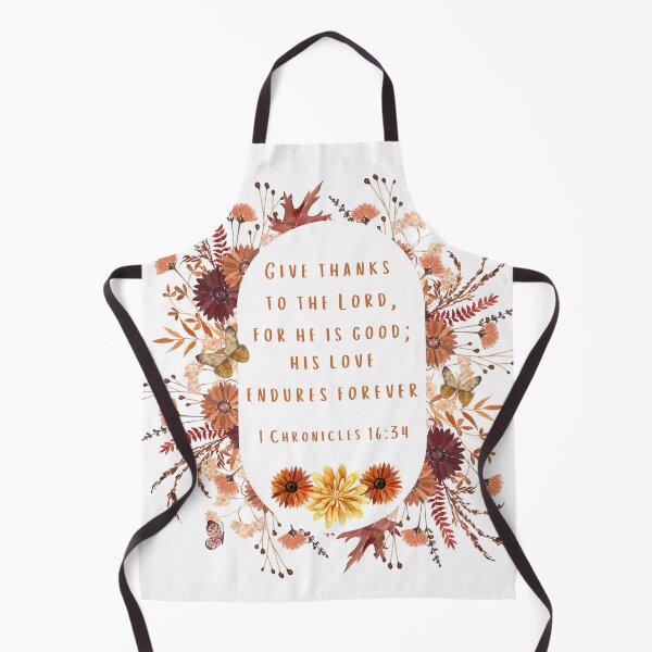 Item preview, "Give Thanks to the Lord" 1 Chronicles 16:34 Bible Verse Design designed and sold by smarteedesigns.