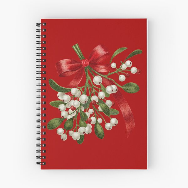 Item preview, Watercolor Mistletoe with Red Bow Illustration designed and sold by AllaMashycheva.