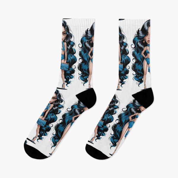 Item preview, Glamourous charming seductive Latin Girl | fascinating longhaired doll designed and sold by RedCircleArt.