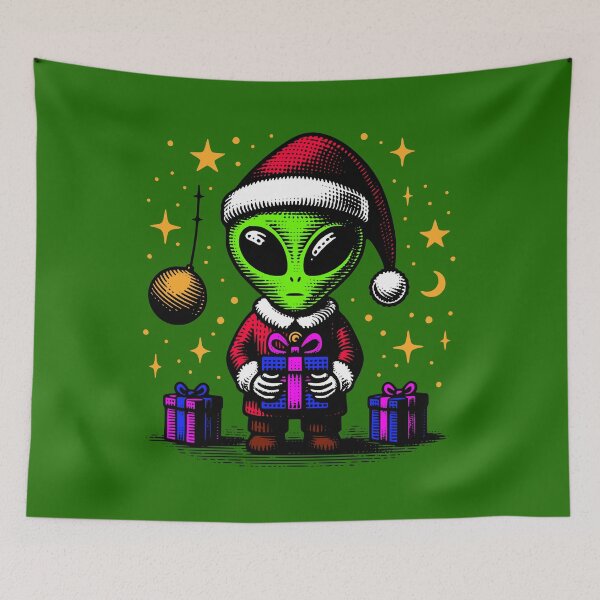 Item preview, Santa Alien designed and sold by roswellboutique.