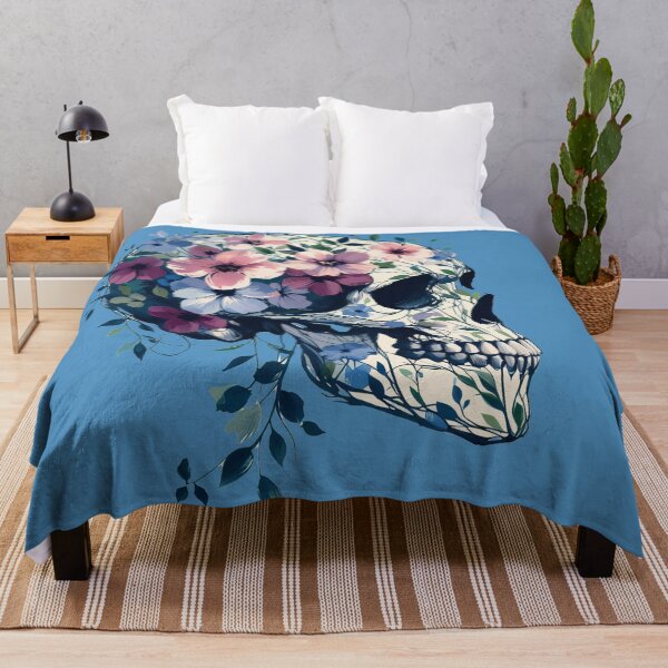 Item preview, Floral Skull: Beauty Meets Darkness designed and sold by Slick-Waffles.