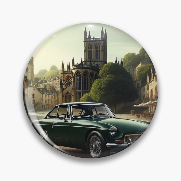 Item preview, "Timeless Elegance: The MGB GT in a Classic English Village" designed and sold by philpace.