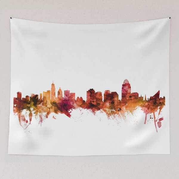 Item preview, Cincinnati Ohio Skyline designed and sold by ArtPrints.