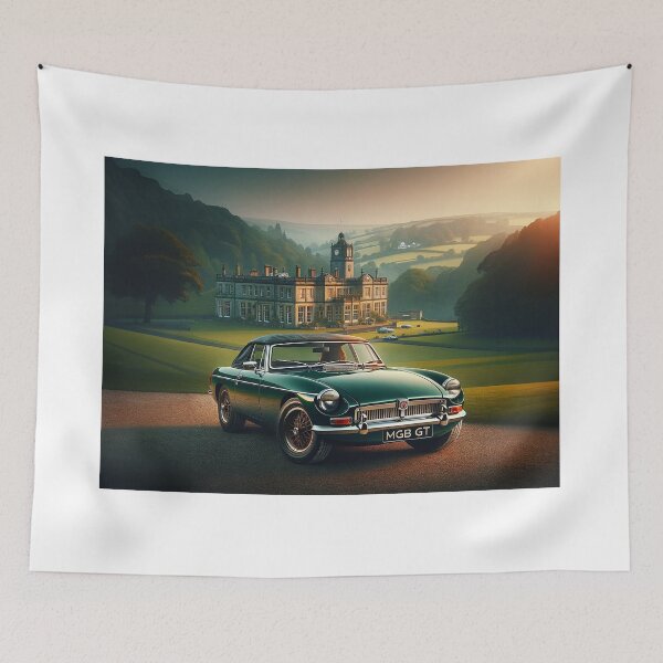 Item preview, "Heritage on Wheels: The MGB GT at an English Manor" designed and sold by philpace.