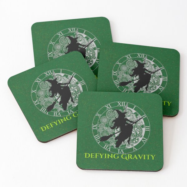 Item preview, Wicked Witch Defying Gravity Green Background designed and sold by ModernintheMix.
