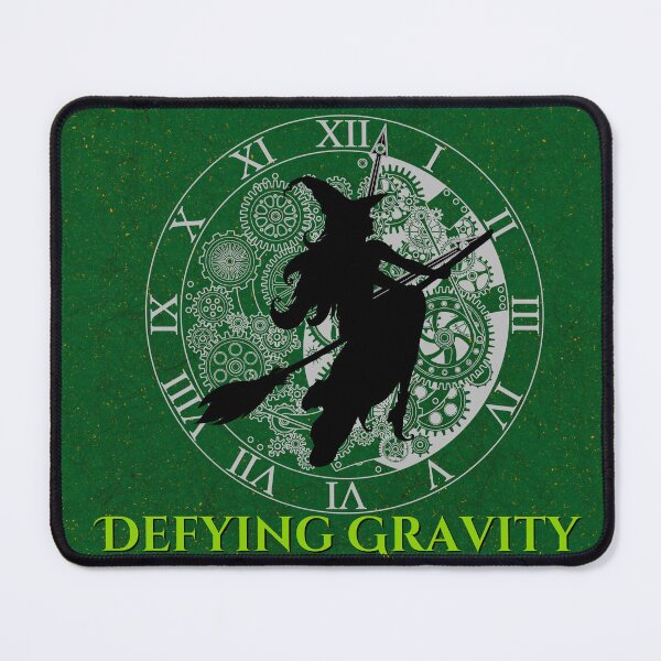 Item preview, Wicked Witch Defying Gravity Green Background designed and sold by ModernintheMix.