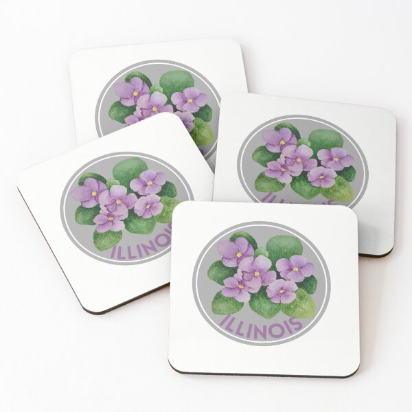 Artikelvorschau, Illinois State Flower Violet Klassisches T-Shirt Aufkleber entworfen und verkauft von ThinkNature!.