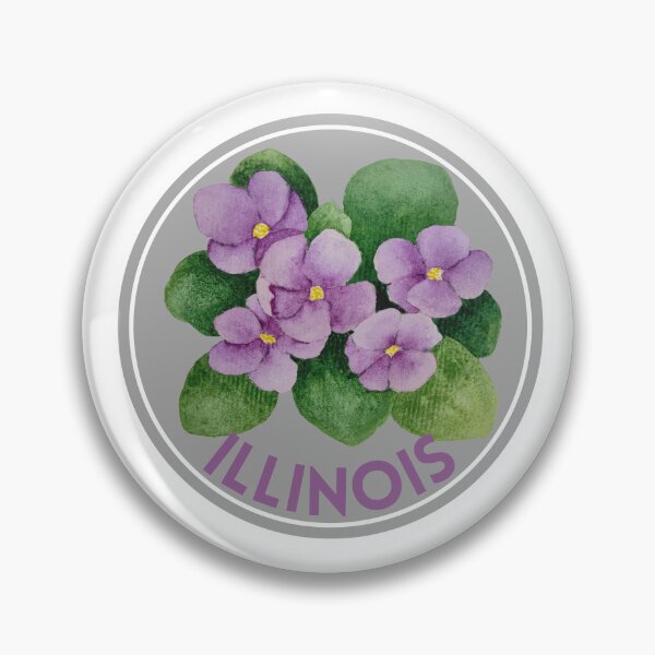 Artikelvorschau, Illinois State Flower Violet Klassisches T-Shirt Aufkleber entworfen und verkauft von ThinkNature!.