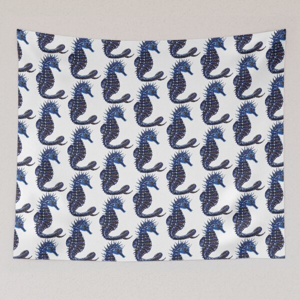 Item preview, Navy Seahorse  designed and sold by crystallinesoup.