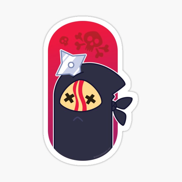 Death by Throwing Star Sticker