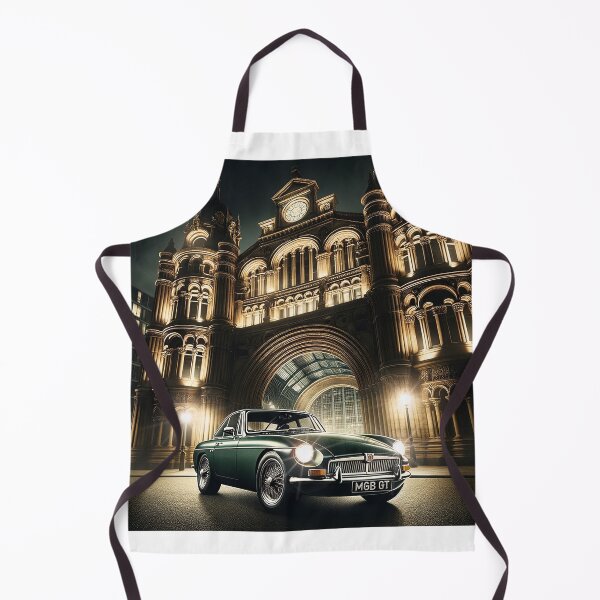 Item preview, "Nightfall Majesty: The MGB GT Against Gothic Grandeur" designed and sold by philpace.