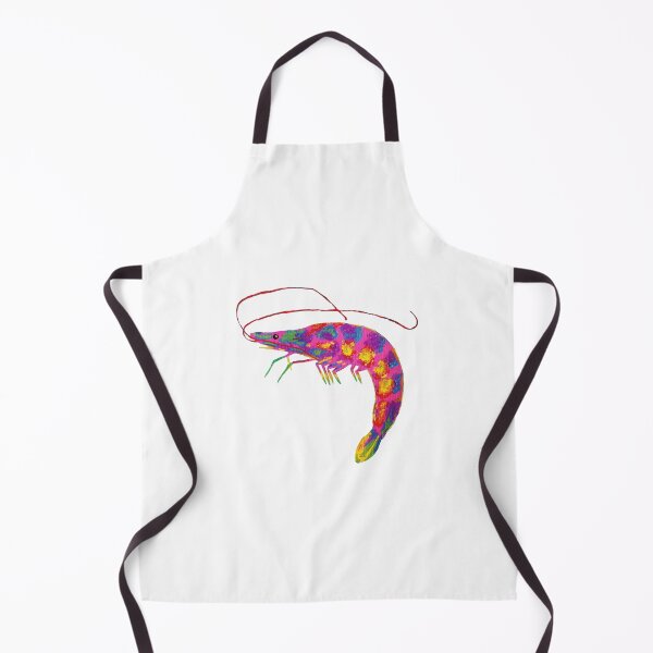 Item preview, Multicolor Shrimp Acrylic Painting designed and sold by crystallinesoup.