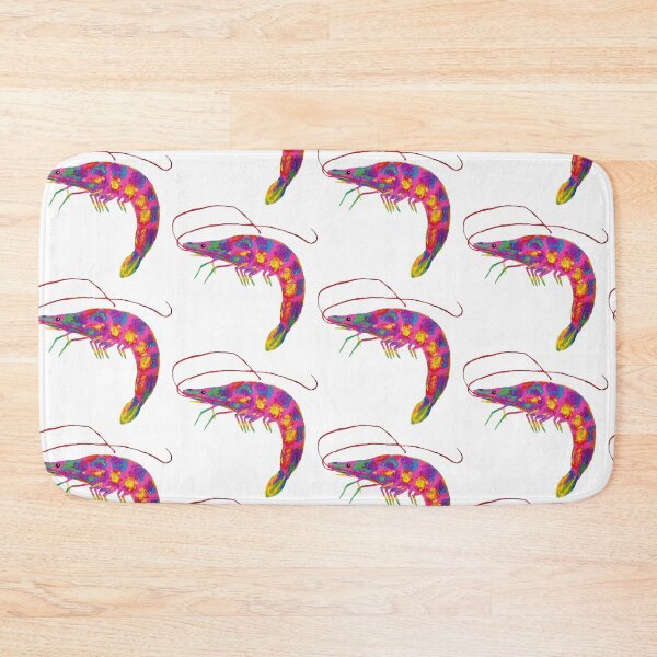 Item preview, Multicolor Shrimp Acrylic Painting designed and sold by crystallinesoup.