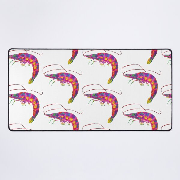 Item preview, Multicolor Shrimp Acrylic Painting designed and sold by crystallinesoup.
