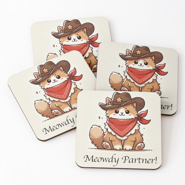 Item preview, Meowdy Partner Cowboy Kitty designed and sold by Porosenok.