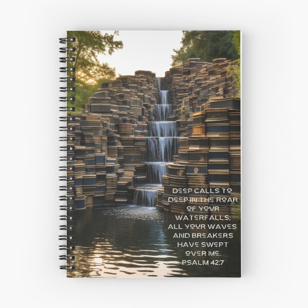 Item preview, Psalm 42:7 Abstract Waterfall designed and sold by KingdomQuill.