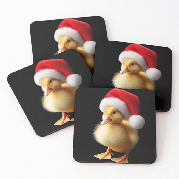 Item preview, Baby Yellow Duck with Red Christmas Holiday Hat designed and sold by bonnieleigh6902.