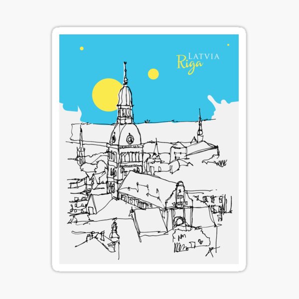 Item preview, latvia riga city designed and sold by skalihm.