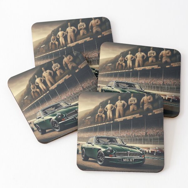 Item preview, "Legends of the Track: The MGB GT Among Racing Giants" designed and sold by philpace.
