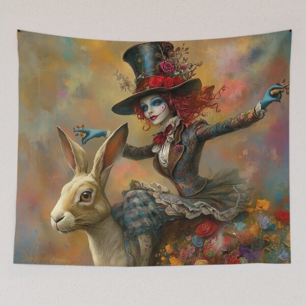 Item preview, The Mad Hatter's Escape from the Perpetual Tea Party designed and sold by Rebecka Eggers.